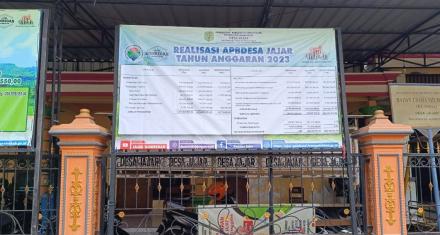Publikasi Realisasi APBDesa Tahun Anggaran 2023 Desa Jajar
